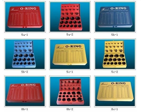 ORK 382pcs/386pcs/407pcs/408pcs FkmまたはNbr ゴムOリングシールボックス/シールキット