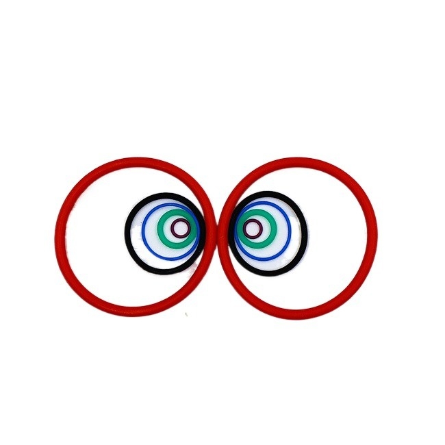 FMKシールズの PTFE FEP 封筒化シリコンOリング 硬度範囲20〜90 Shore A